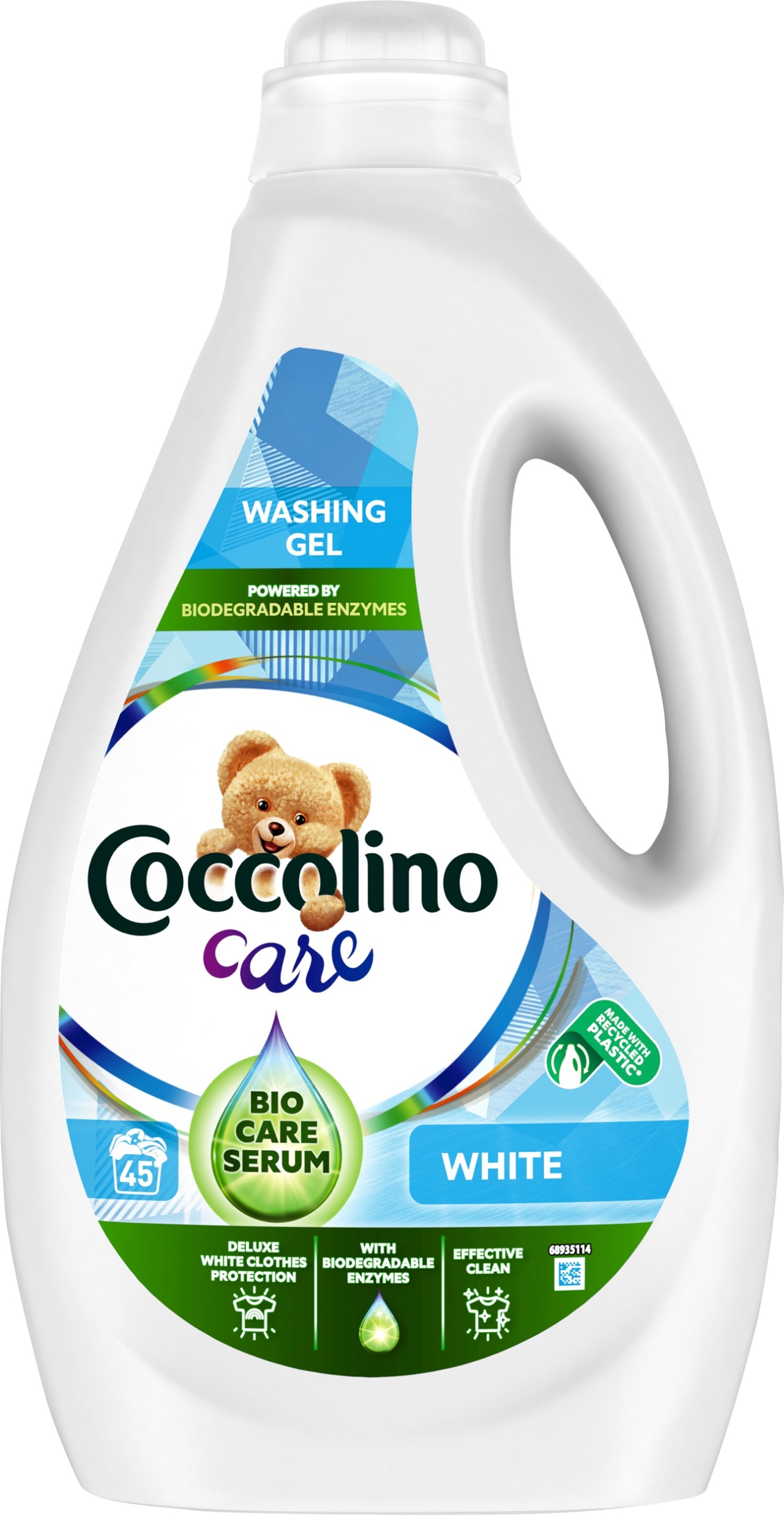 Coccolino Care White Laundry Detergent Gel, 45 Loads, 1.8 L
