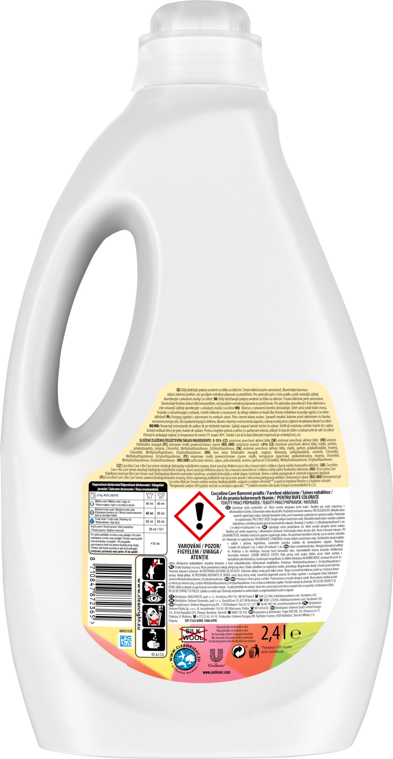 Coccolino Care Color Laundry Detergent Gel, 60 Loads, 2.4 L - Image 3