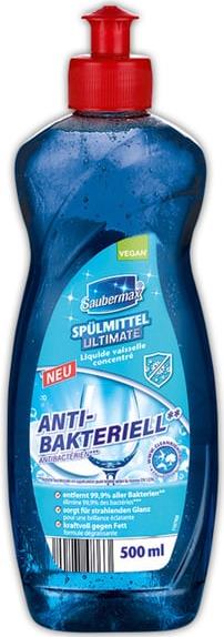 Saubermax Antibacterial Dishwashing Liquid, 500 mL