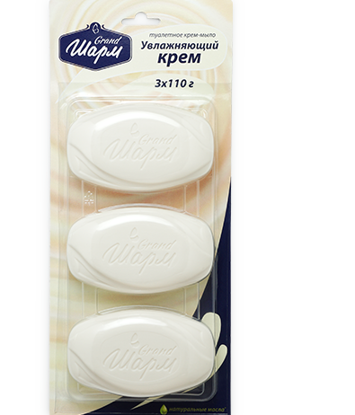 Sharm Moisturizing Cream Bar Soap, 3 x 110 g