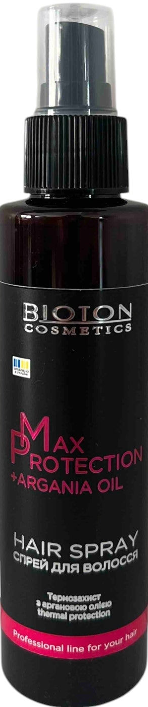 Bioton Cosmetics Max Protection Heat-Protectant Hair Spray, 150 mL
