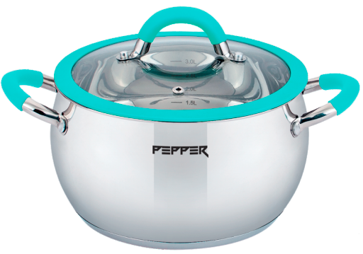 Pepper Apple Mint PR-1110-18 Pot, 18 x 10.5 cm, 3 L
