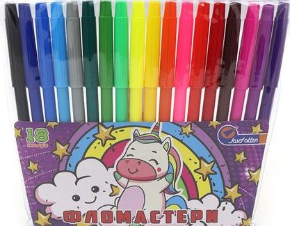 Josef Otten 752826 Kids Markers for Girls, 18 Colors