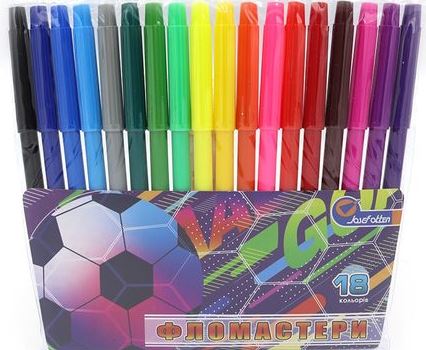 Josef Otten 752832 Kids Markers for Boys, 18 Colors