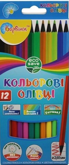 Barvinok Eco 5-202/6 Colored Pencils, 12 Colors