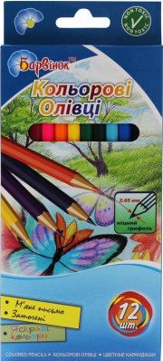 Barvinok 5-202 Colored Pencils, 12 Colors