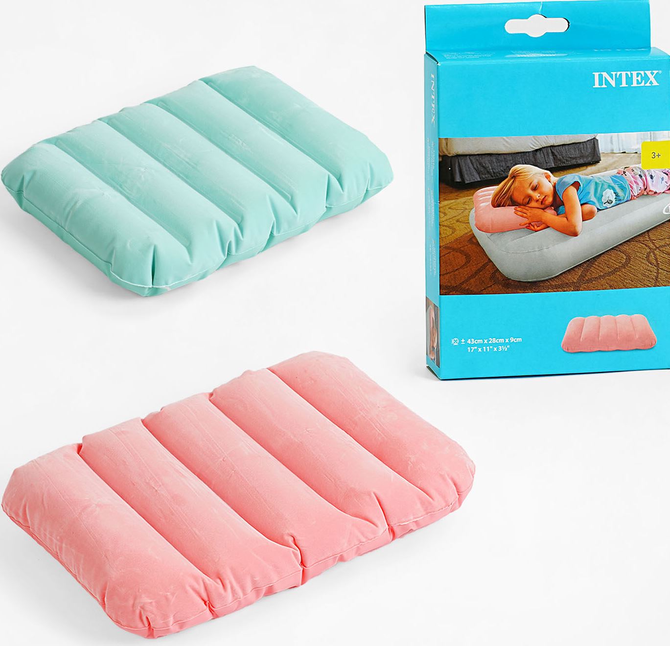 Intex 68676 Inflatable Pillow, 43 x 28 x 9 cm