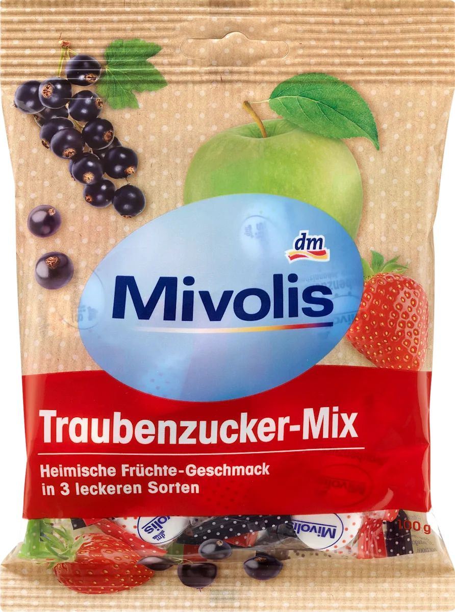 Mivolis Fruit Mix Dextrose Tablets, 100 g