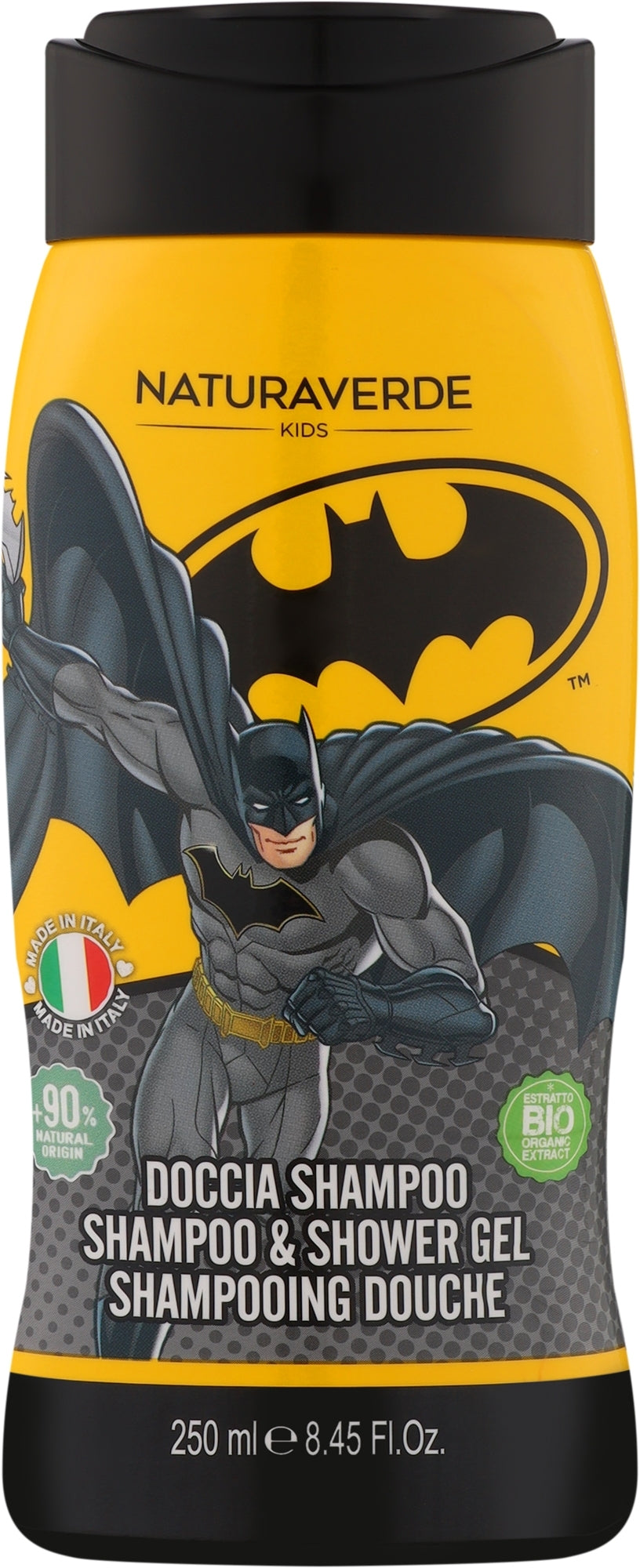 Naturaverde Kids Batman Kids' 2-in-1 Shampoo & Shower Gel, 250 mL