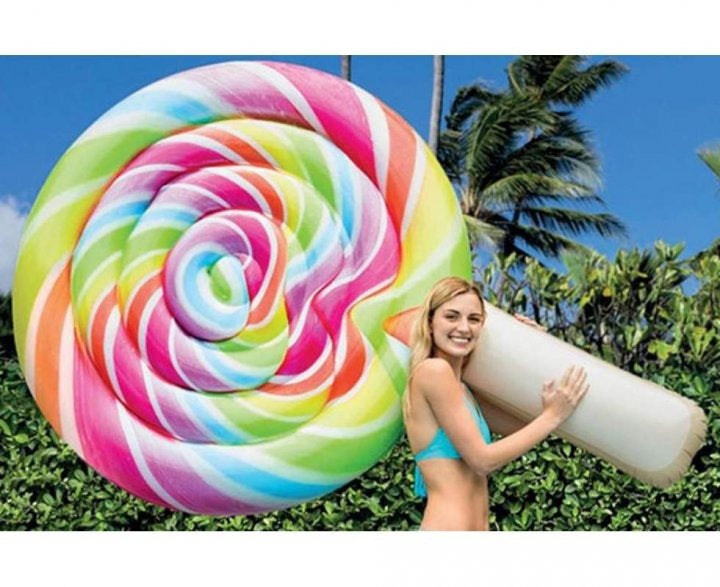 Intex 58753 Lollipop Inflatable Air Mattress, 208 x 135 cm - Image 2