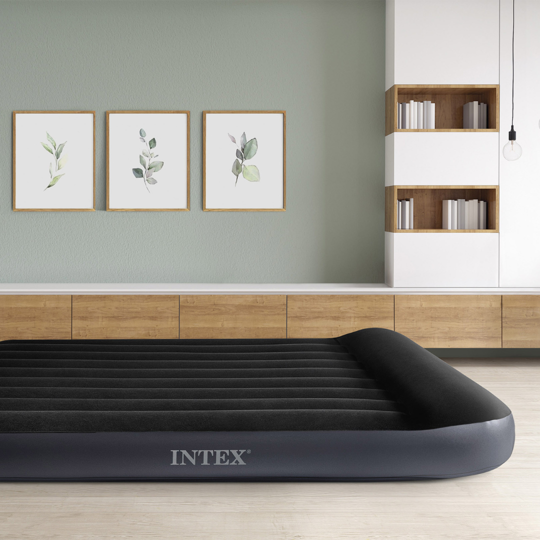Intex 64148 Air Mattress with Headrest & Built-In Electric Pump, 1.37 x 1.91 m x 25 cm - Image 4