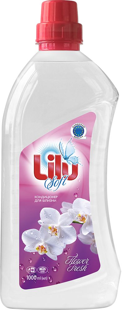 Lilu Soft Flower Fresh Fabric Softener, 1 L