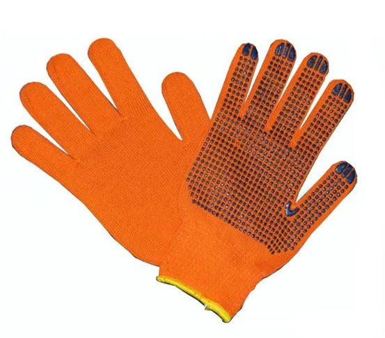 Orange Cotton Gloves, 1 pair