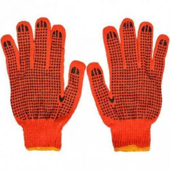 Orange Cotton Gloves, 1 pair - Image 2