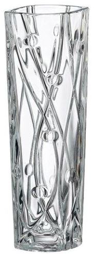 Bohemia Labyrinth Glass Flower Vase, 25.5 cm