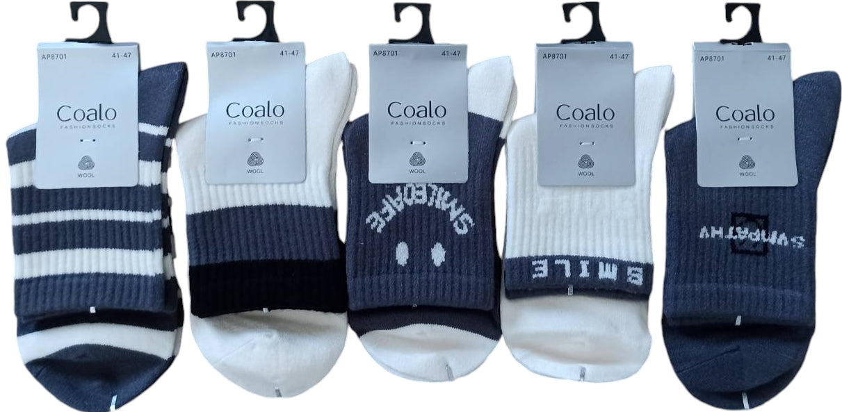 Coalo AP8701 Mink Long Socks, Size 41-47