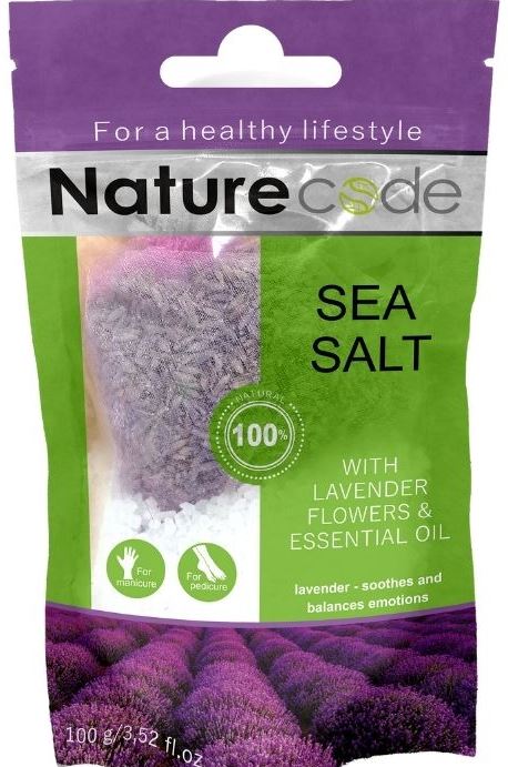 Milky Dream Nature Code Lavender Flowers & Essential Oil Sea Bath Salt, 100 g