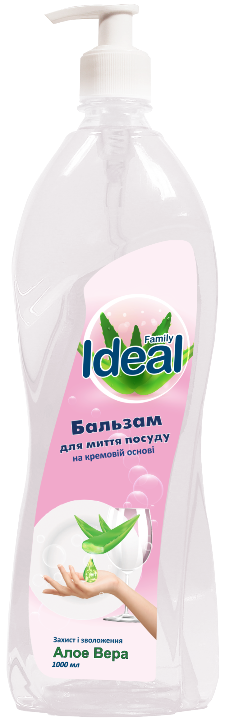 Family Ideal Aloe Vera Balsam Dishwashing Liquid, 1 L
