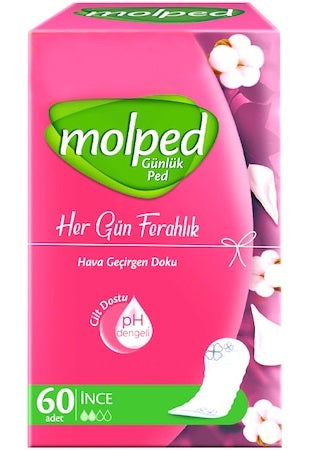 Molped Everyday Freshness Panty Liners, 60 pcs