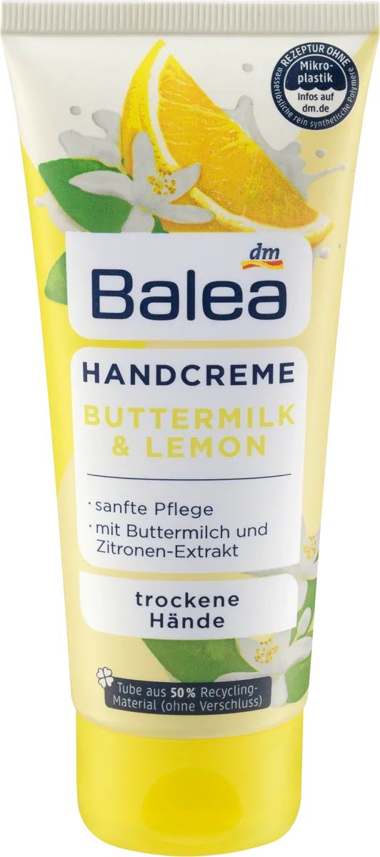 Balea Buttermilk & Lemon Hand Cream, 100 mL
