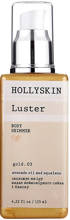 Hollyskin Luster Gold 03 Body Shimmer, 125 mL