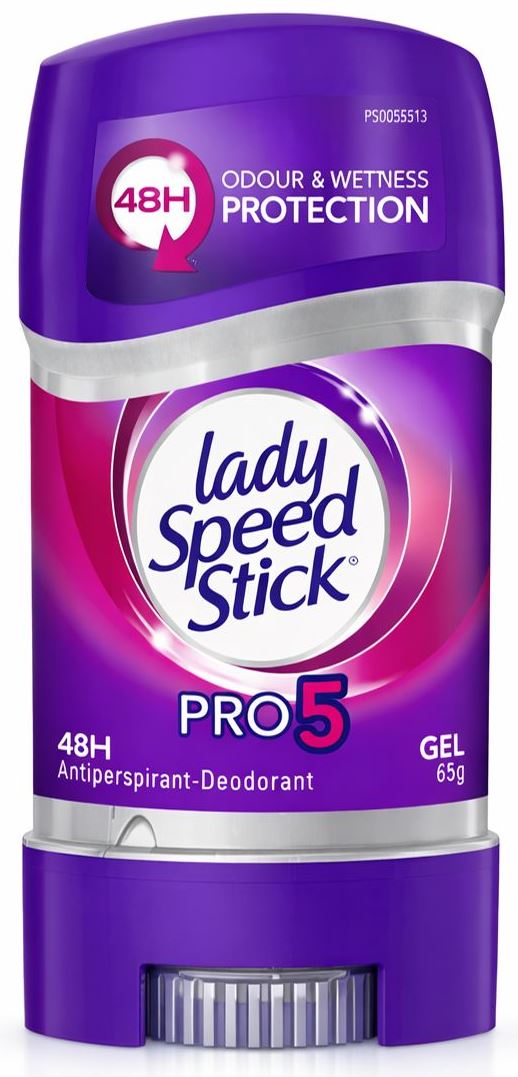 Lady Speed Stick Pro5 Women's Gel Antiperspirant, 65 g