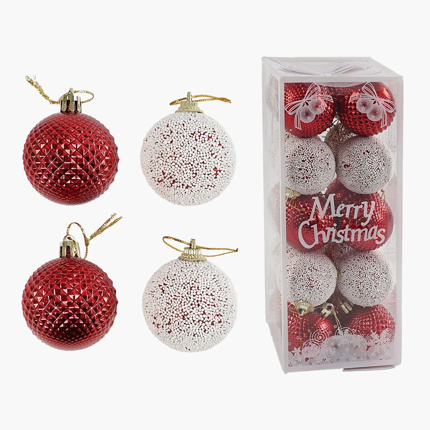 C 67373 Christmas Ball Ornaments, 5 cm Diameter, 20 pcs