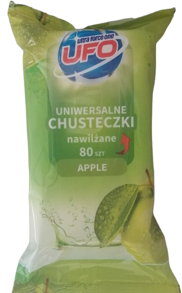 UFO Apple Cleaning Wet Wipes, 80 pcs