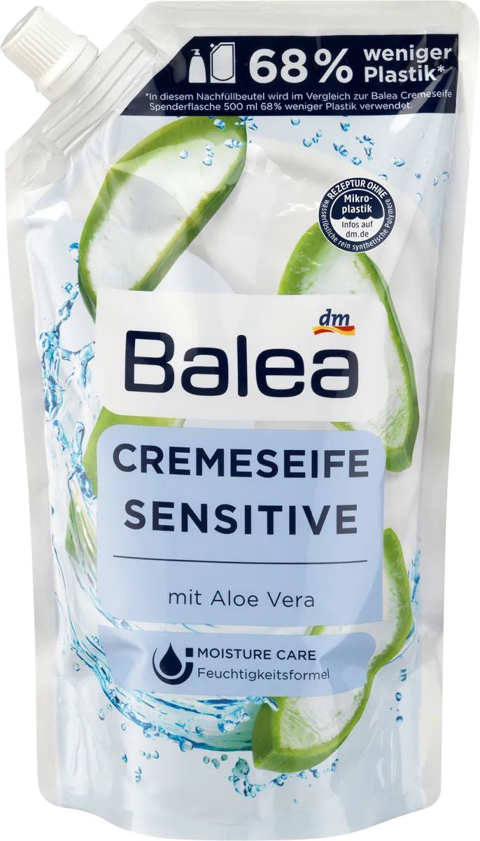 Balea Sensitive Liquid Cream Soap Refill Pack, 500 mL