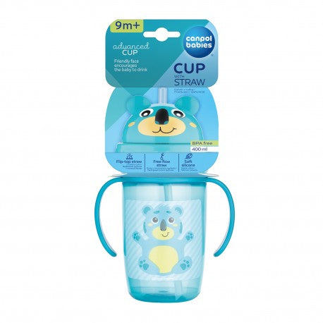 Canpol Babies 56/500 Turquoise Kids Straw Cup, Ages 9 Months+, 400 mL - Image 3