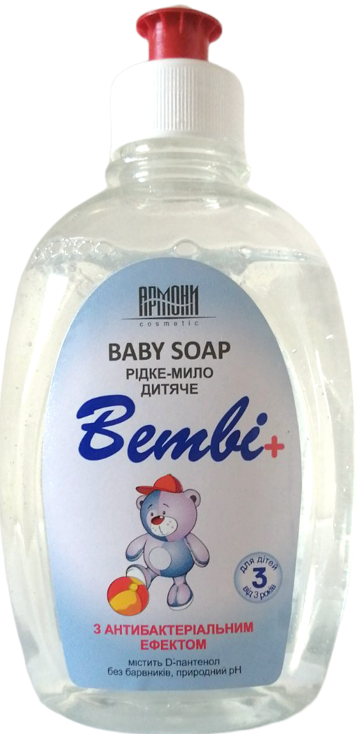 Armoni Bembi Antibacterial Kids Liquid Soap Refill Pouch, 330 mL