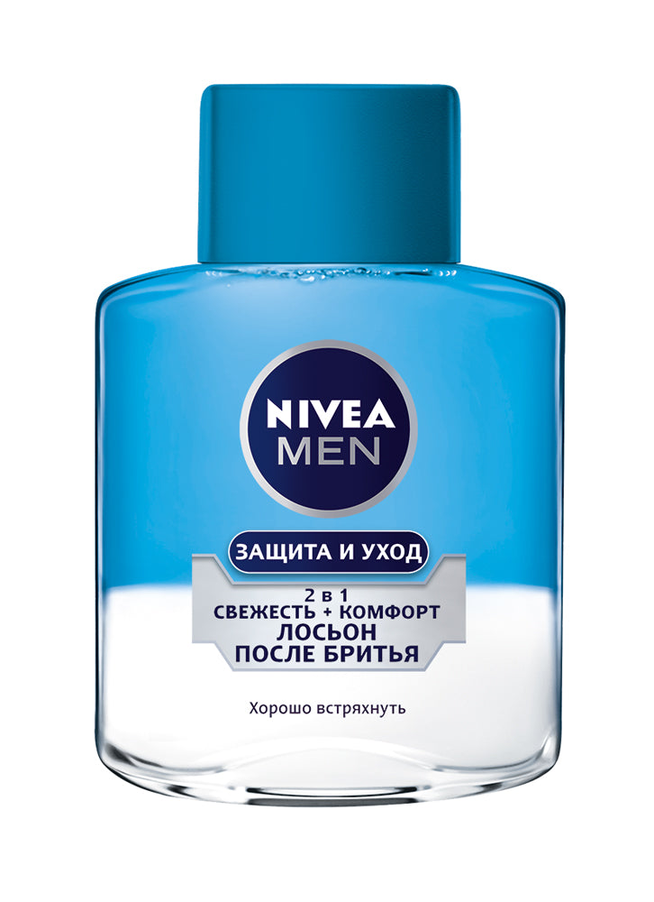 Nivea 2-in-1 Freshness & Comfort Aftershave Lotion, 100 mL