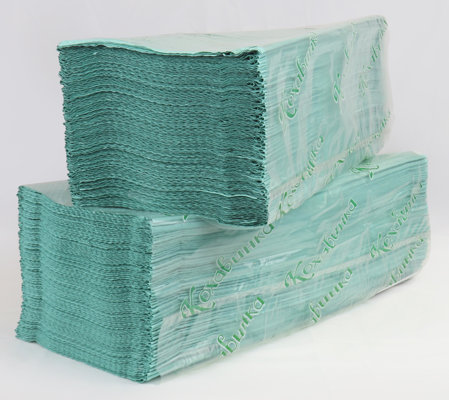 Kokhavynka V-Fold Green Recycled Paper Towels, 23 x 25 cm - Image 3