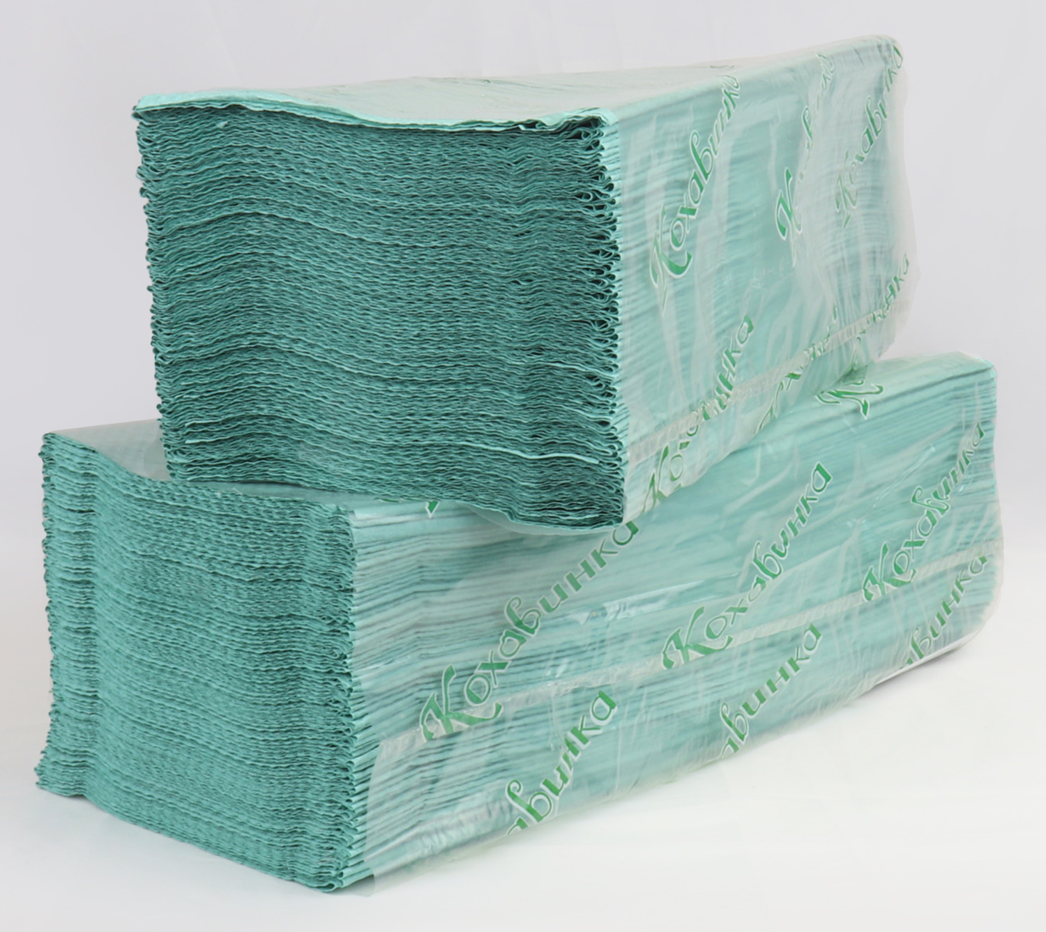 Kokhavynka V-Fold Green Recycled Paper Towels, 23 x 25 cm - Image 3