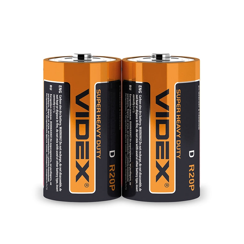 Videx R20P D Zinc-Carbon Battery, 1 pc