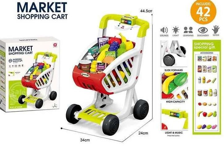 922-156 Supermarket Cart Play Set - Image 2