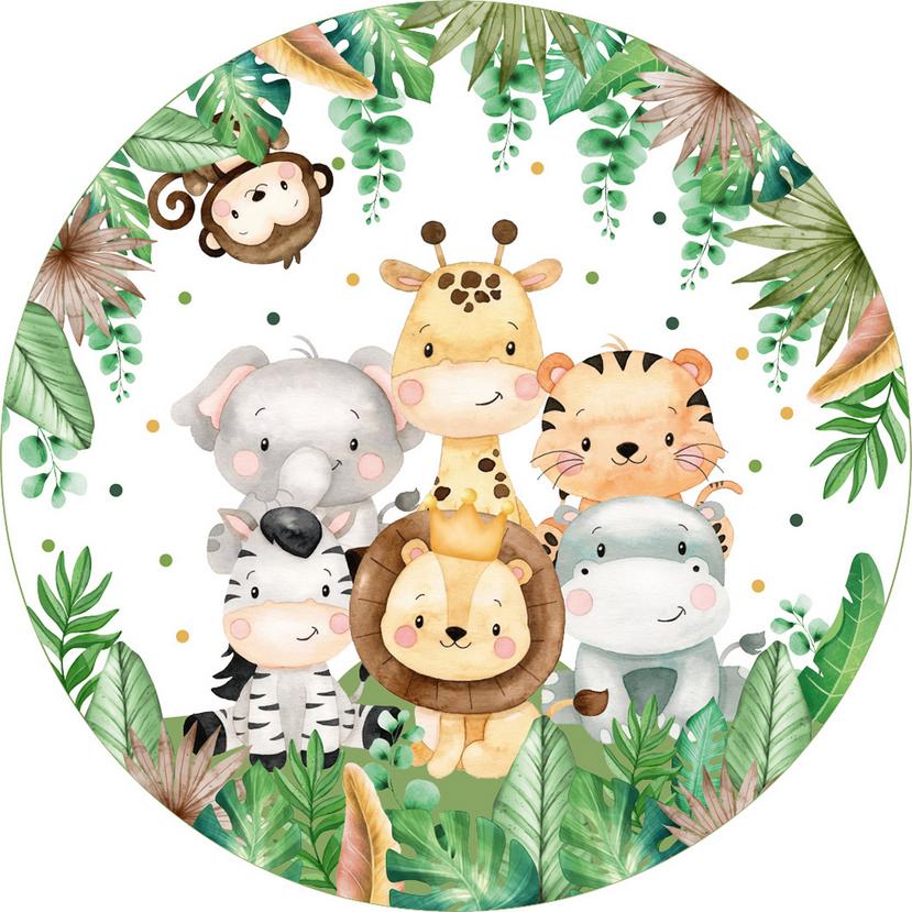 Animals Paper Plates, 18 cm, 10 pcs