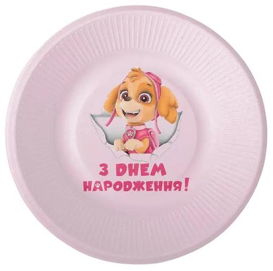 Paw Patrol Skye Paper Plates, 18 cm, 10 pcs