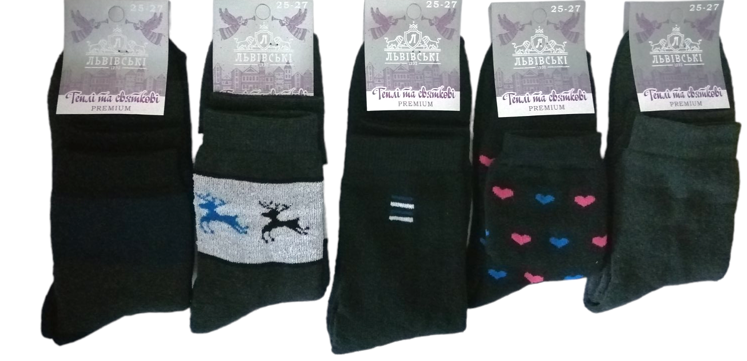 Lvivski Premium Terry Socks, Size 25-27