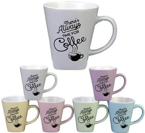 Interos 18126 There's Always Time for Coffee Ceramic Cup, 320 mL