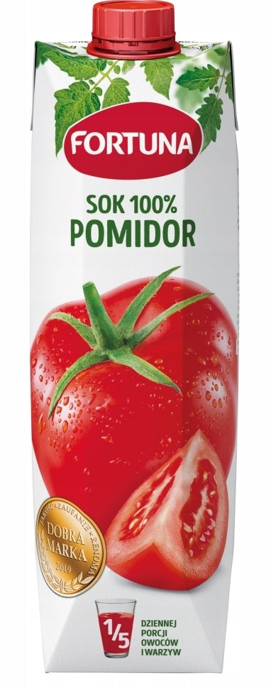 Fortuna Tomato Juice, Carton, 1 L
