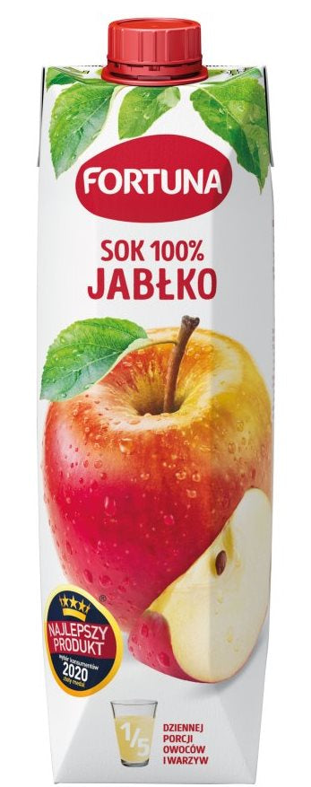 Fortuna Apple Juice, Carton, 1 L