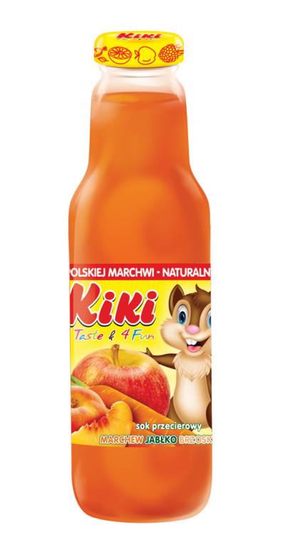 Kiki Carrot, Apple & Peach Juice, 750 mL