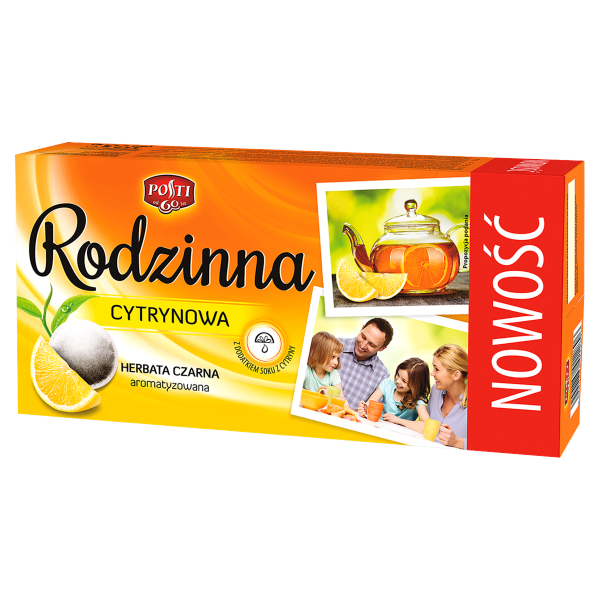 Posti Family Lemon Flavor Black Tea, 80 bags, 112 g