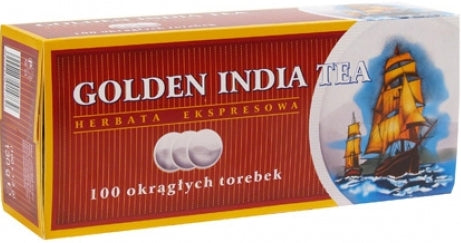 Golden India Black Tea, 100 bags, 130 g