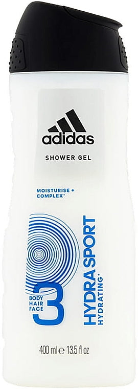 Adidas Men's Hydra Sport 3-in-1 Shower Gel, 400 mL