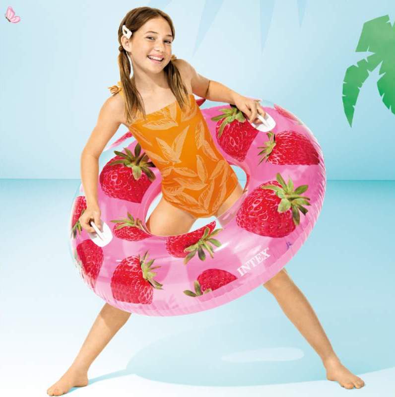 Intex 59261NP Inflatable Swim Ring with Handles, 107 cm - Image 2