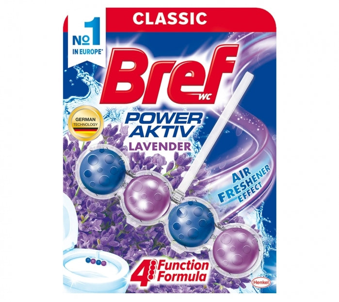 Toilet rim block Bref Active 4-in-1 lavender