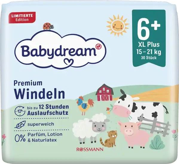 Babydream Premium 6+ Baby Diapers, 15-21 kg, 30 pcs
