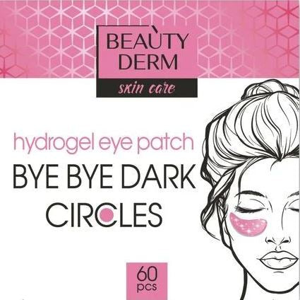 Beautyderm Bye Bye Dark Circles Pink Hydrogel Eye Patches, 60 pcs